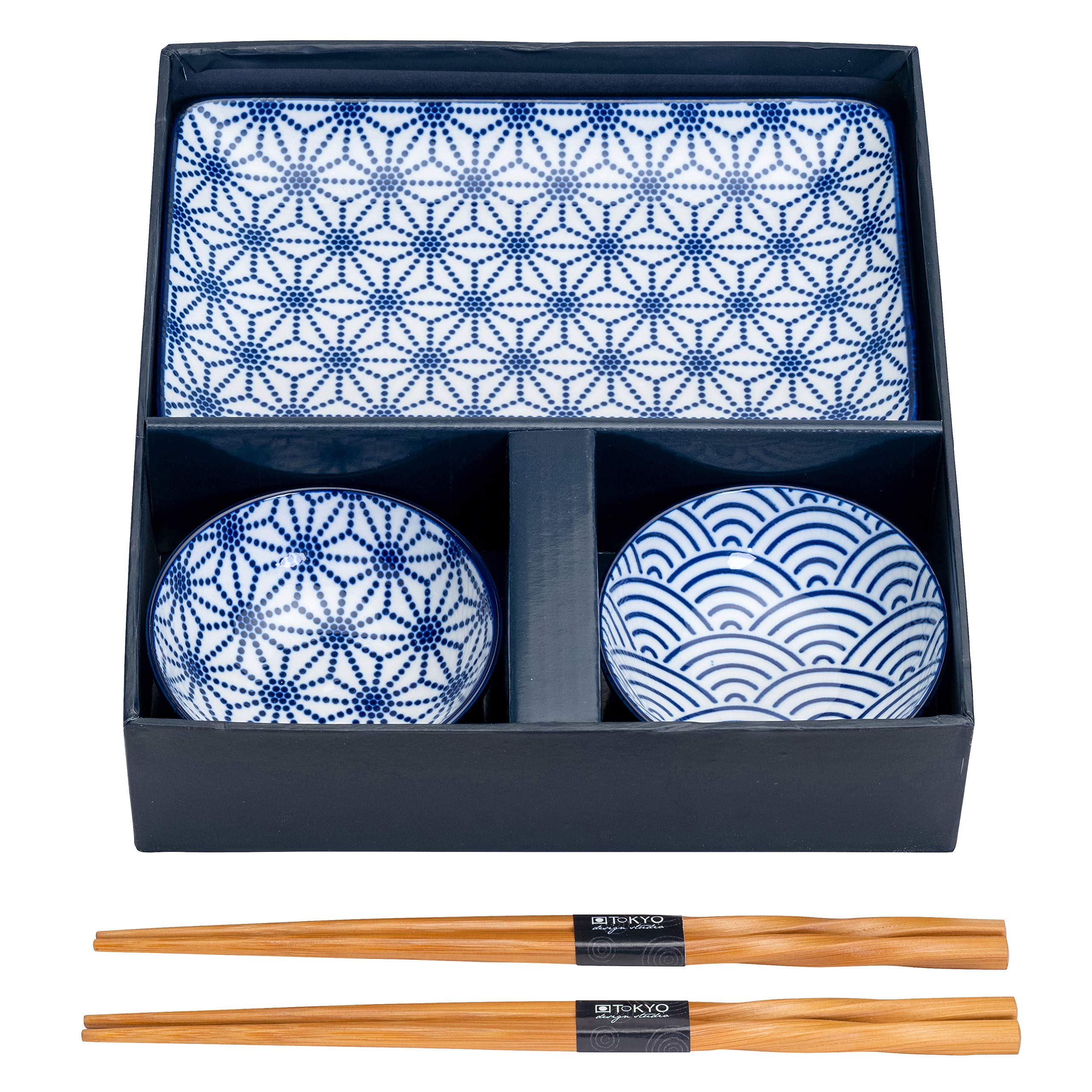 Amazon.co.jp: TOKYO design studio 日本寿司6点セット 高級磁器皿2枚